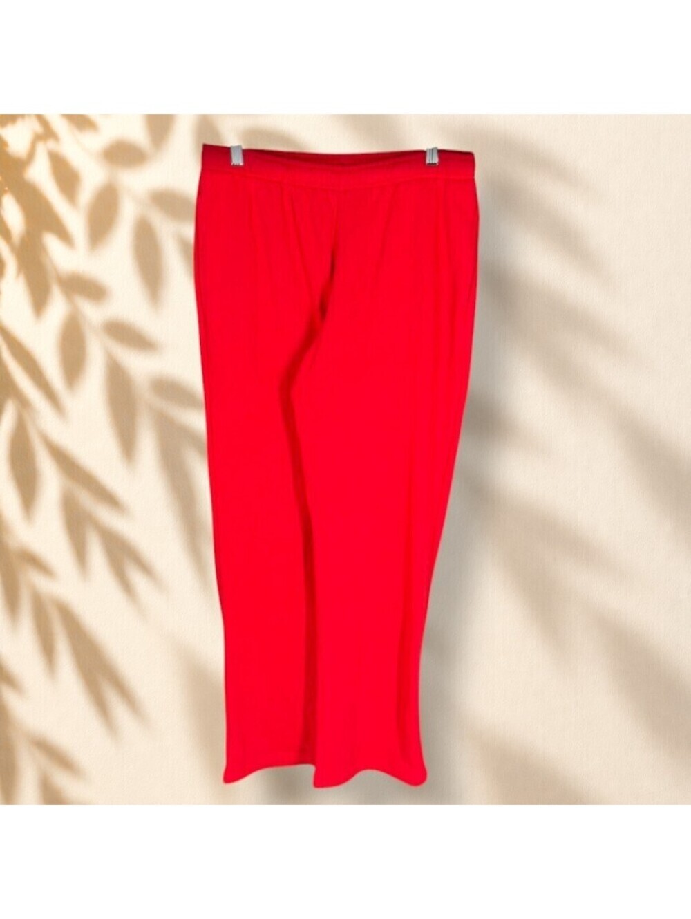 Wild Fable Sweatpants Women M Medium Red Fleece High Rise Pull On Pockets Casual